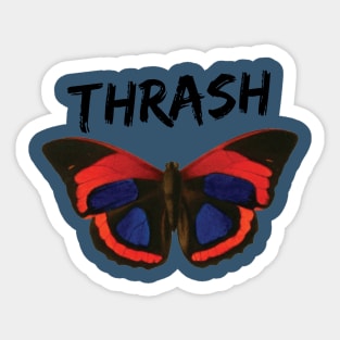 Thrash Butterfly - Vibrant and Edgy Insect Art Sticker